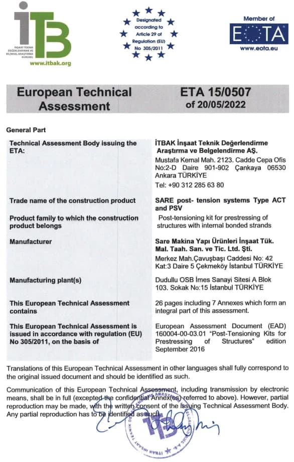 European Technical Assessment